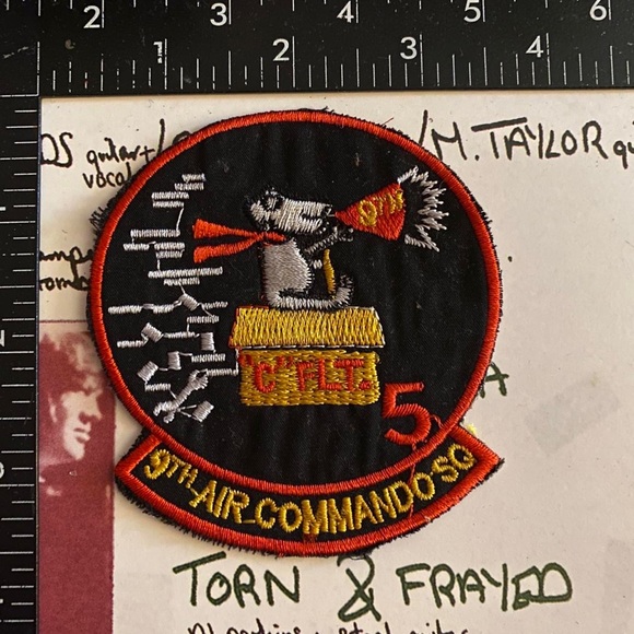 Vintage Charlie Flight SNOOPY 9th Air Commandos PSY OPS Patch - Picture 3 of 4